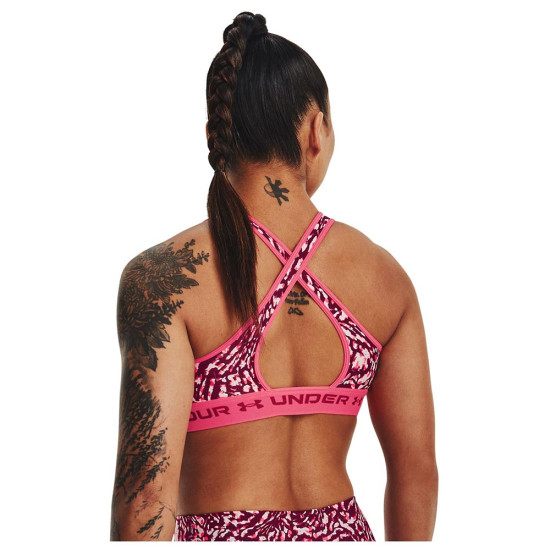 Under Armour Γυναικείο μπουστάκι Crossback Mid Print Bra